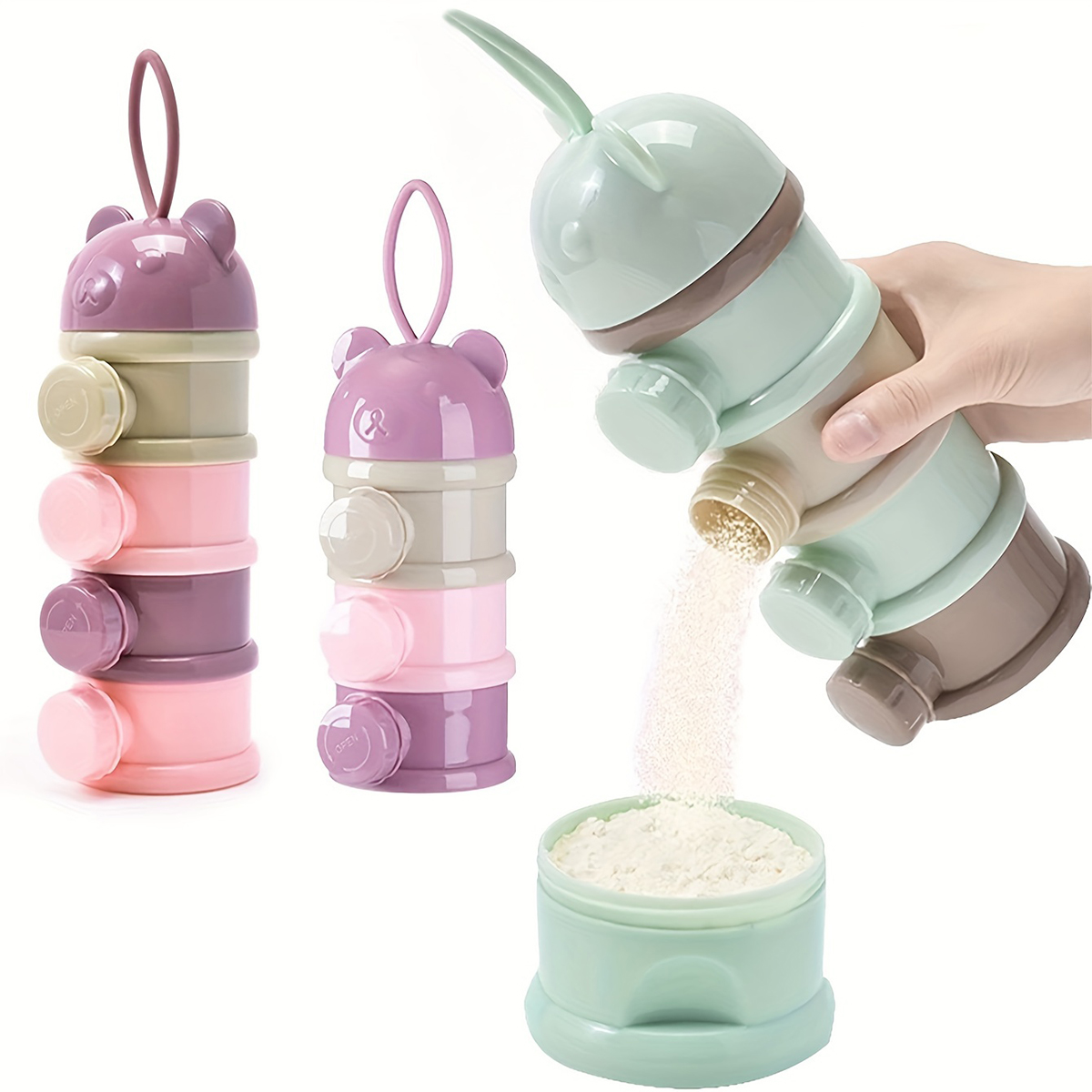 Formula Dispenser Portable - Recipiente de leite em pó para