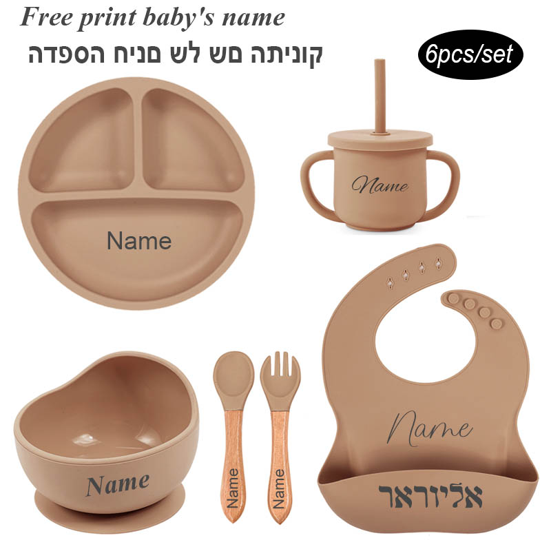 Silicone Suction Bowl - Conjunto de alimentação de bebê com