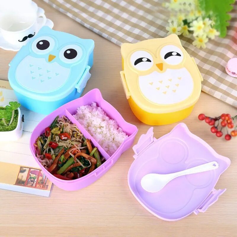 Baby Food Container - Portátil de plástico crianças estudantes lancheira