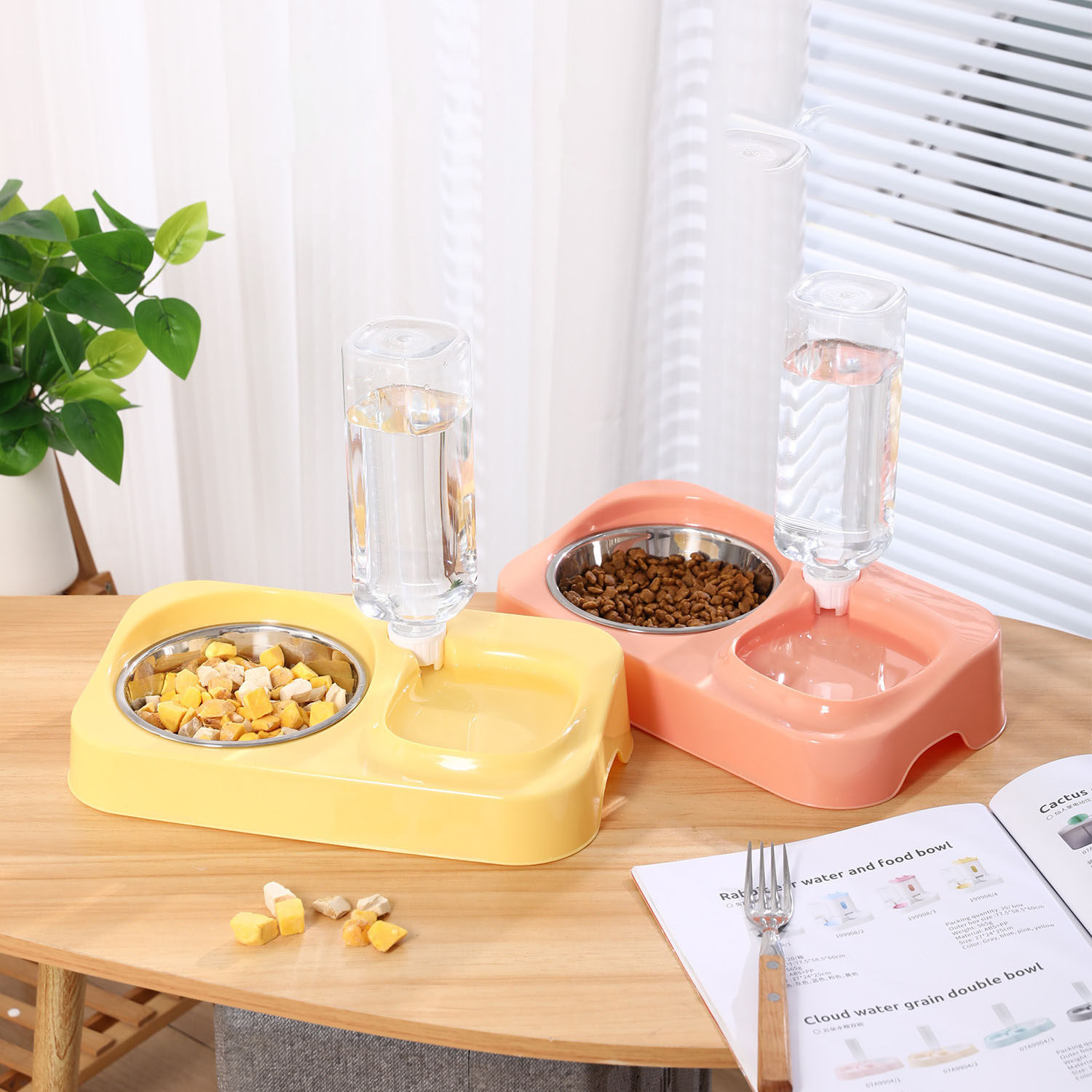 Comedouro Duplo Integrado para - Baby Food Cat avaliação e preço