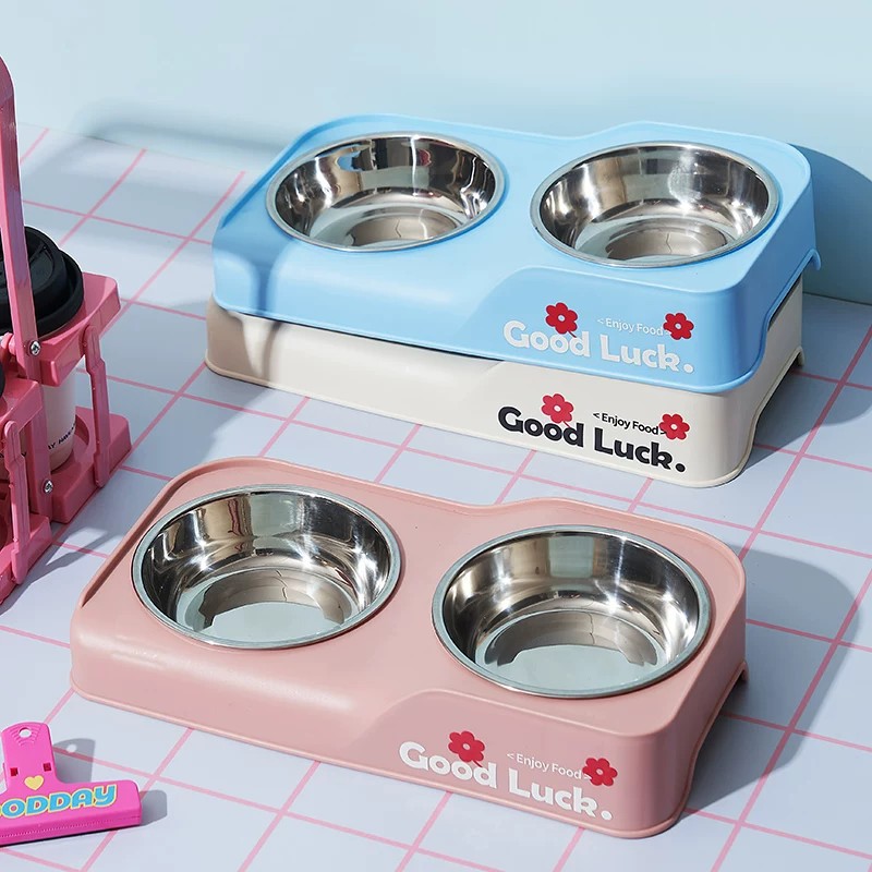 Tigela Dupla Elevada de Aço In - Baby Food Cat avaliação e preço