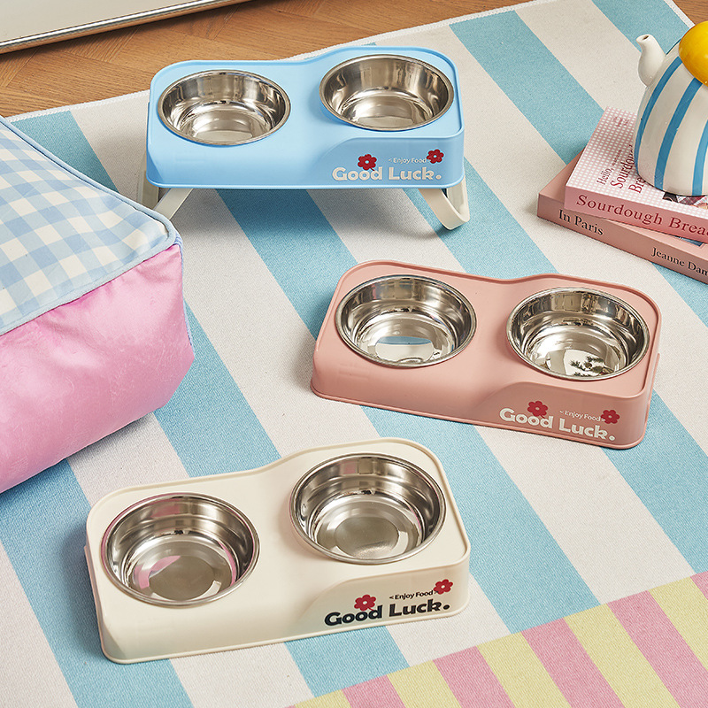 Tigela Dupla Elevada de Aço In - Baby Food Cat avaliação e preço