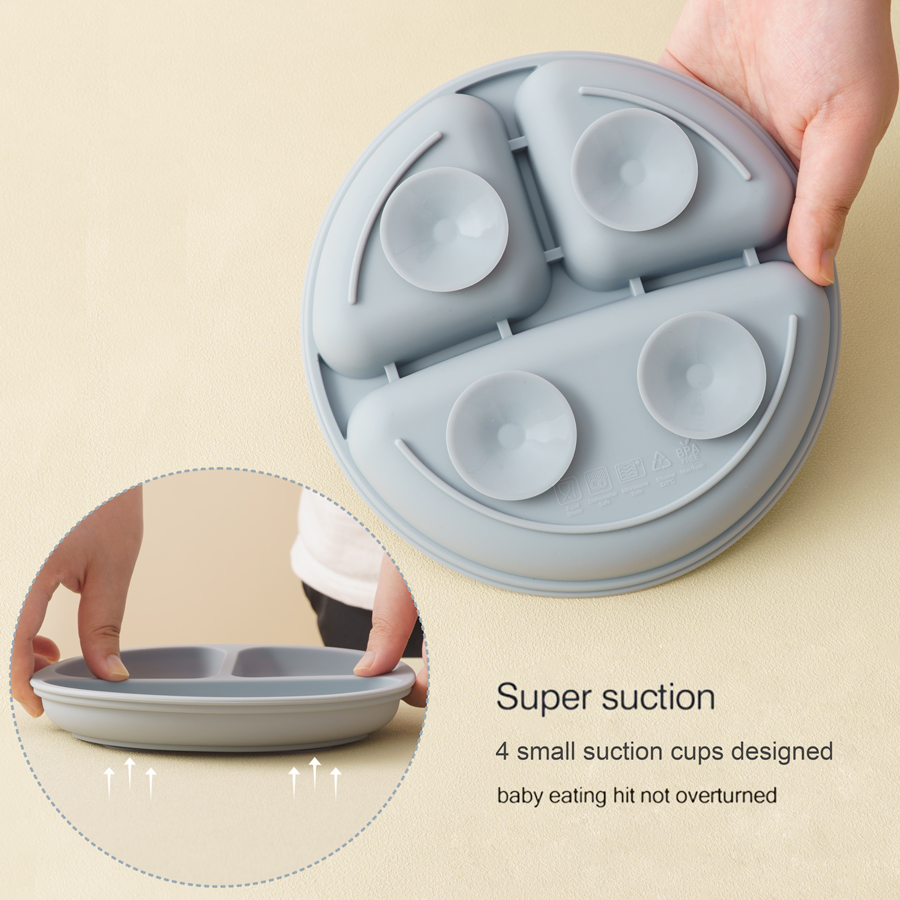 5 pçs conjunto de alimentação  - Silicone Suction Bowl avaliação e preço