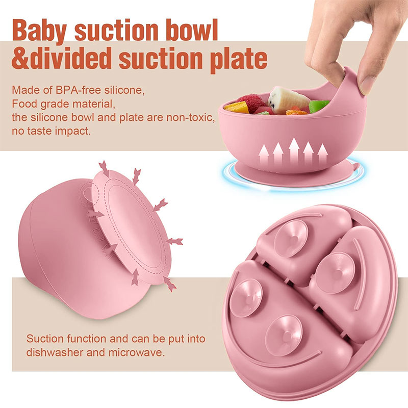 Conjunto de utensílios de mesa - Silicone Suction Bowl avaliação e preço