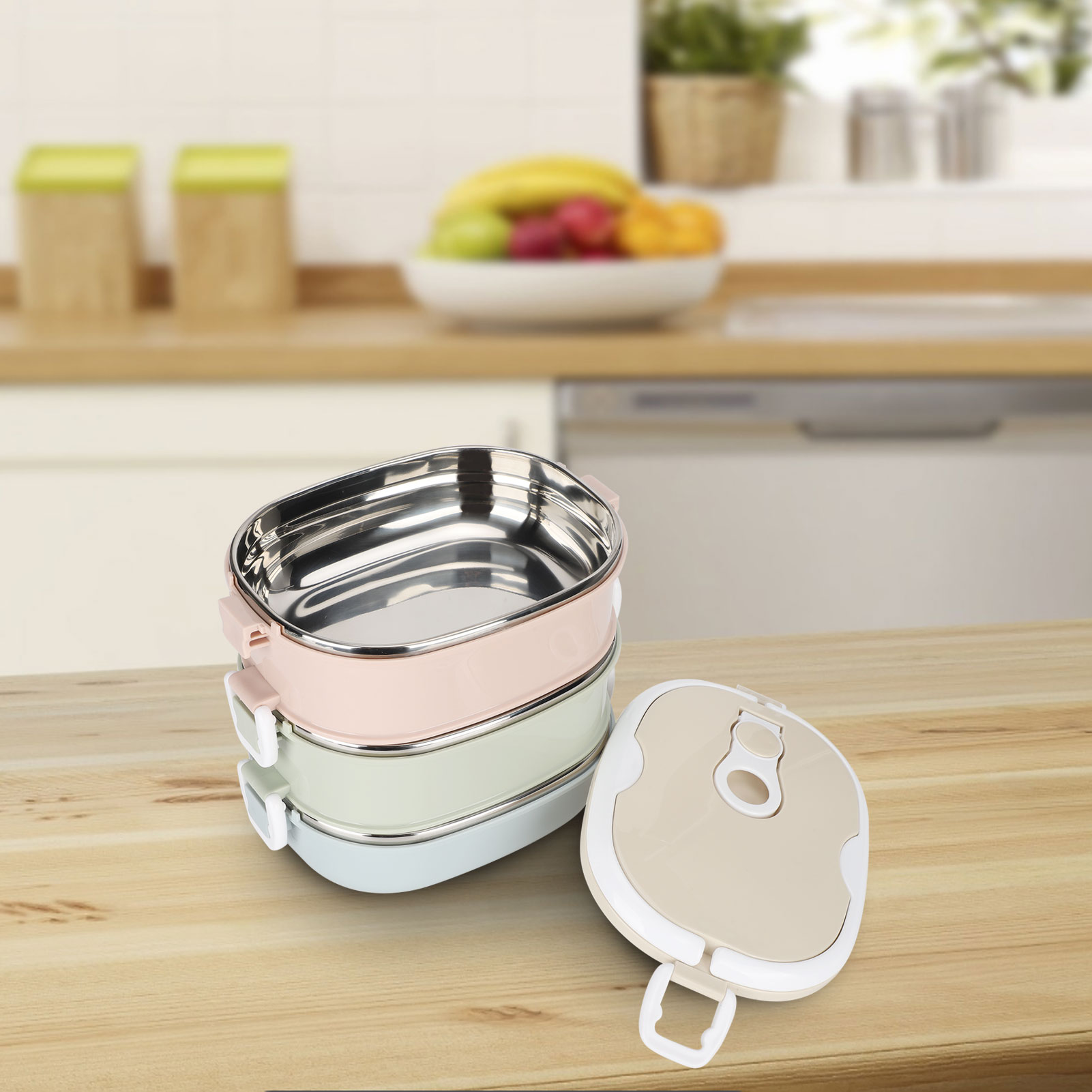 Lancheira portátil de aço inox - Baby Food Container avaliação e preço