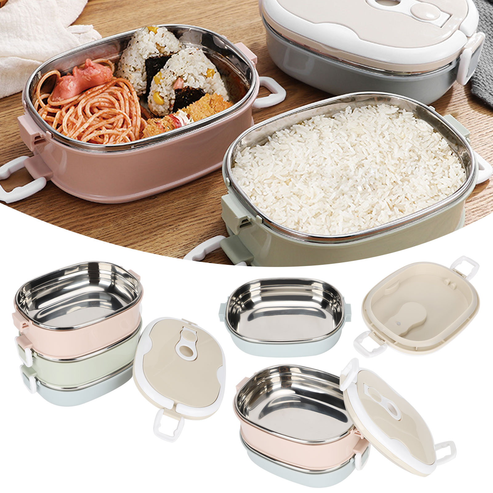 Lancheira portátil de aço inox - Baby Food Container avaliação e preço