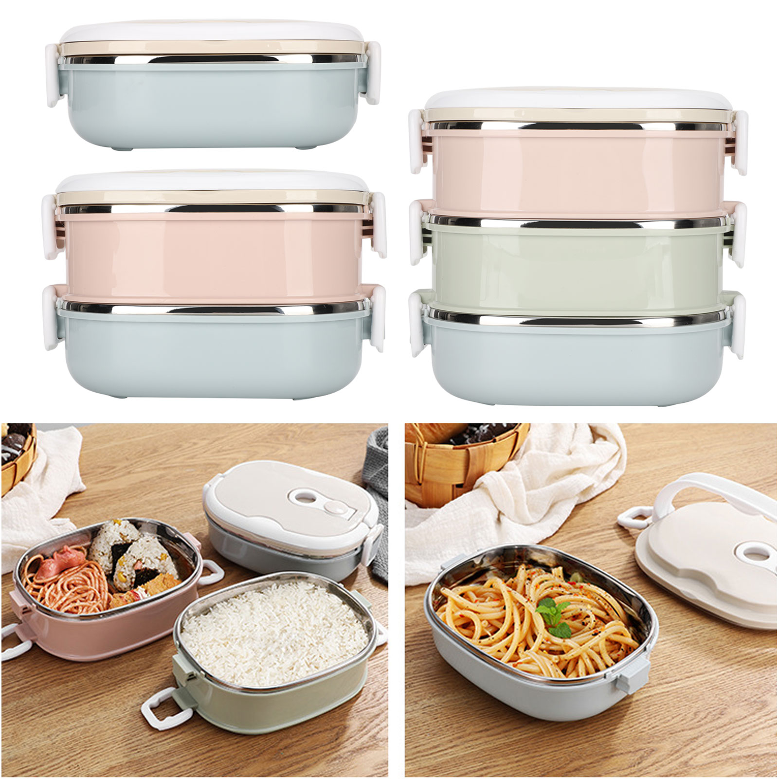 Lancheira portátil de aço inox - Baby Food Container avaliação e preço