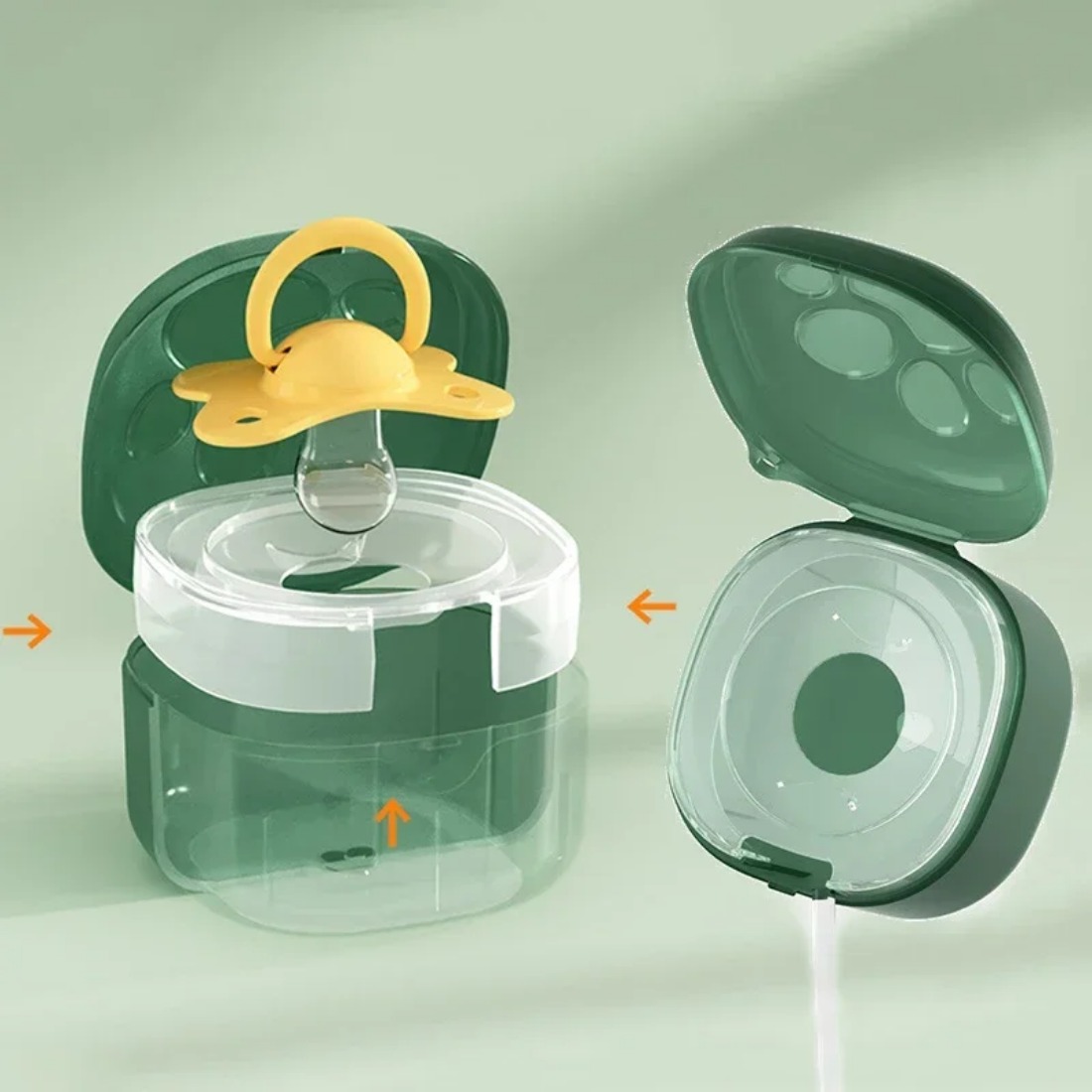 Caixa de chupeta de silicone d - Baby Food Container avaliação e preço
