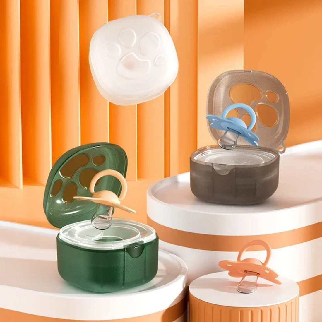 Caixa de chupeta de silicone d - Baby Food Container avaliação e preço