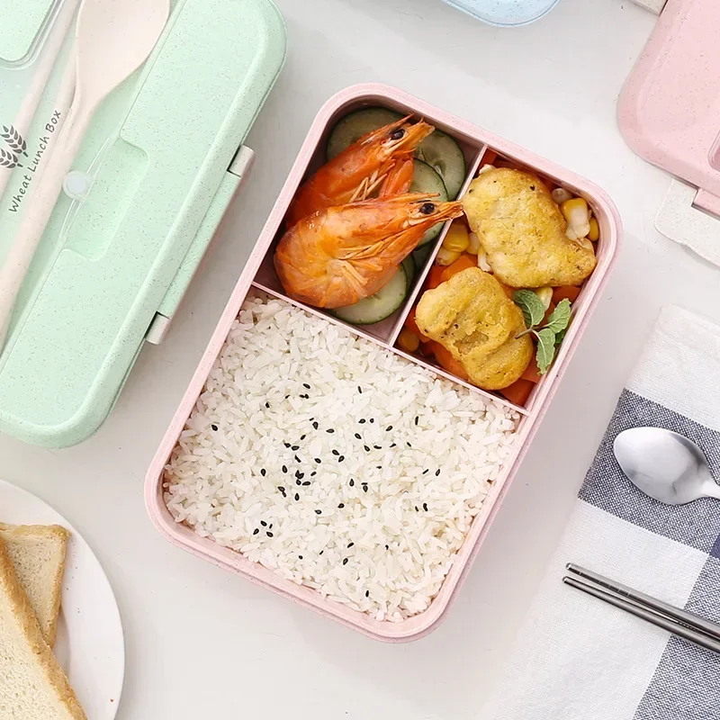 Caixa Bento de Palha de Trigo  - Baby Food Container avaliação e preço