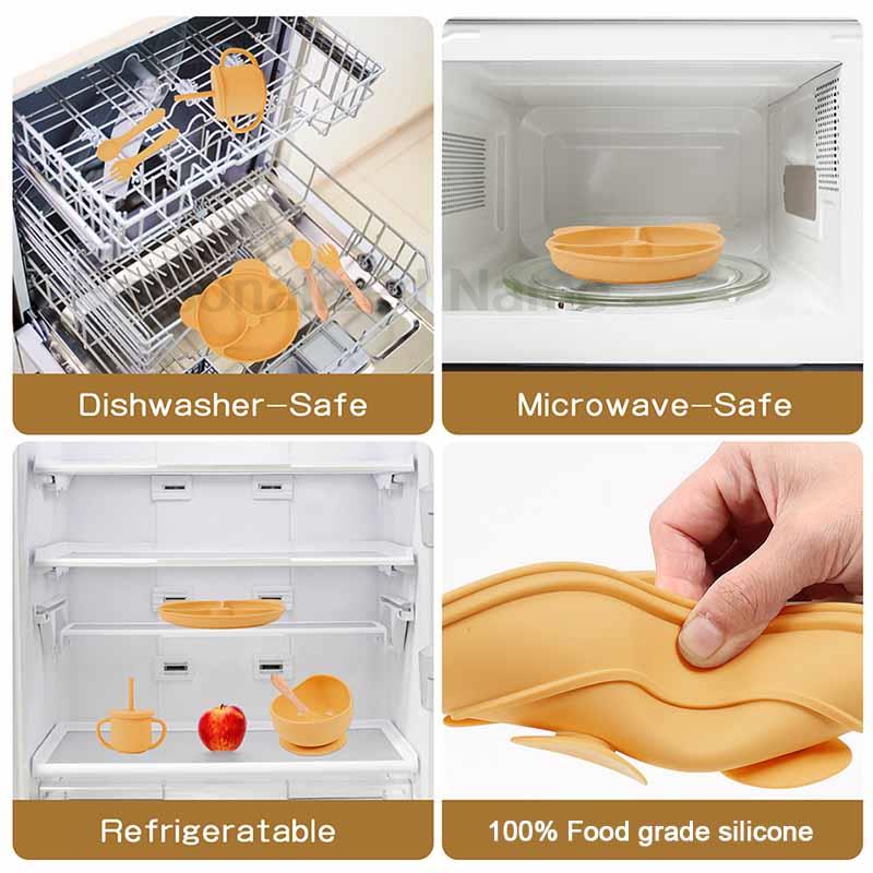 Conjunto de alimentação de sil - Silicone Suction Bowl avaliação e preço